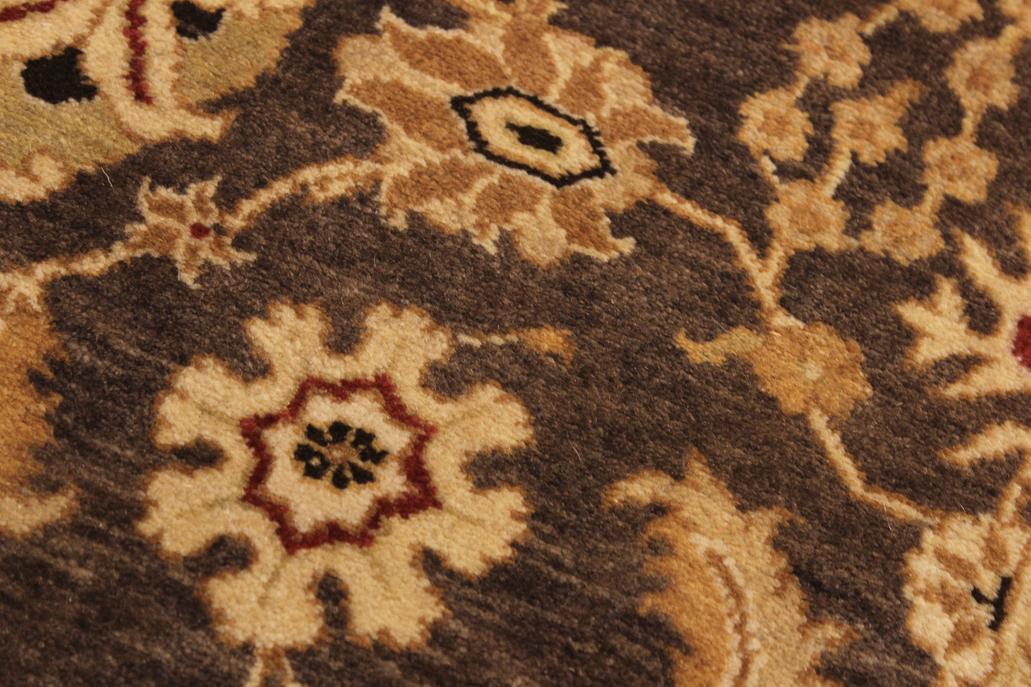 handmade Transitional Kafkaz Brown Beige Hand Knotted RUNNER 100% WOOL area rug 3'X8'