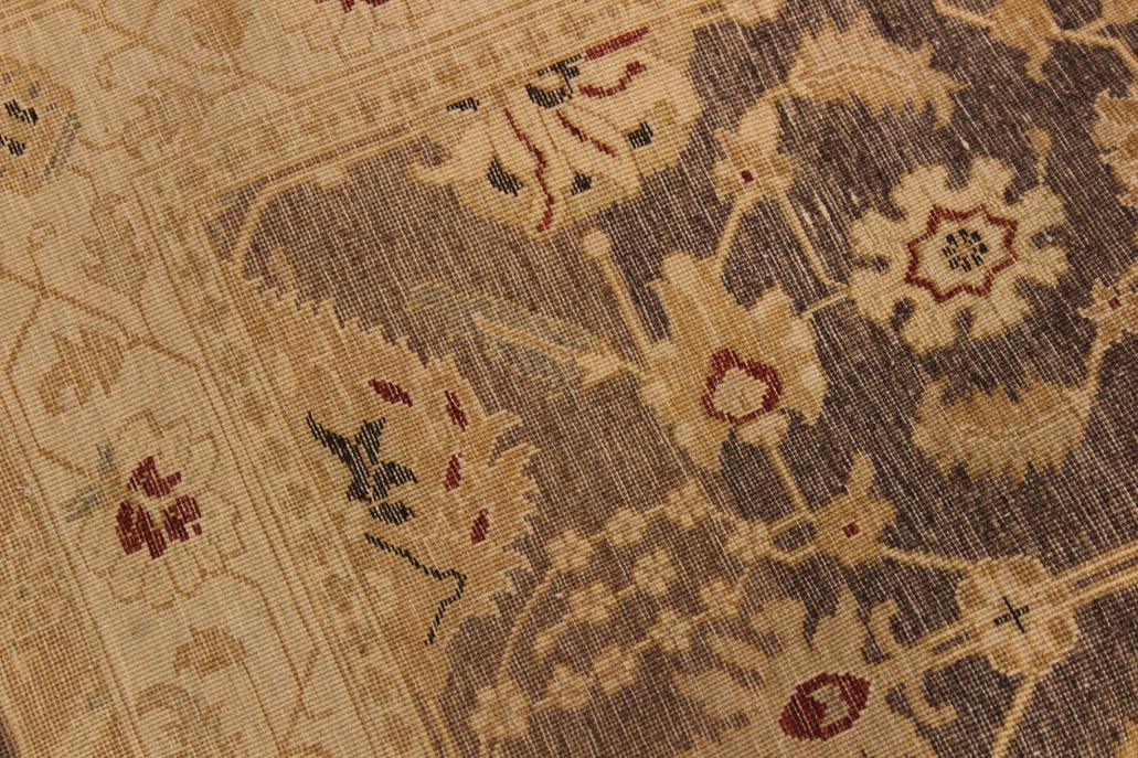 handmade Transitional Kafkaz Brown Beige Hand Knotted RUNNER 100% WOOL area rug 3'X8'