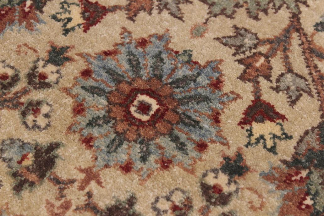 handmade Transitional  Lt. Gray Ivory Hand Knotted RUNNER 100% WOOL area rug 3'X12'