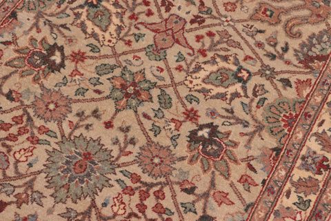 handmade Transitional  Lt. Gray Ivory Hand Knotted RUNNER 100% WOOL area rug 3' x 12'