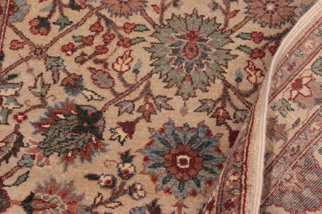 handmade Transitional  Lt. Gray Ivory Hand Knotted RUNNER 100% WOOL area rug 3'X12'