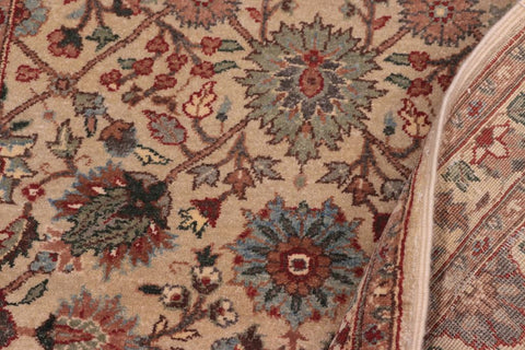 handmade Transitional  Lt. Gray Ivory Hand Knotted RUNNER 100% WOOL area rug 3'X12'