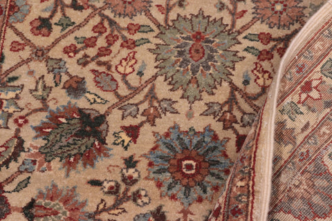 handmade Transitional  Lt. Gray Ivory Hand Knotted RUNNER 100% WOOL area rug 3' x 12'