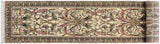 Bhati Heritage Yadira Beige/Green Wool Runner - 2'8'' x 12'5''