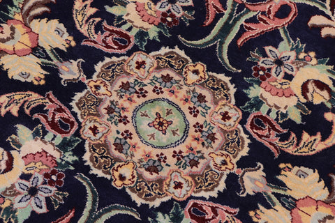 handmade Traditional Anarlaki Blue Ivory Hand Knotted RECTANGLE 100% WOOL area rug 3x5