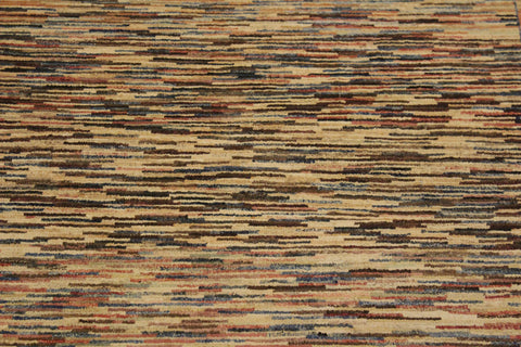 handmade Modern Gabbeh Blue Beige Hand Knotted RECTANGLE 100% WOOL area rug 3' x 5'
