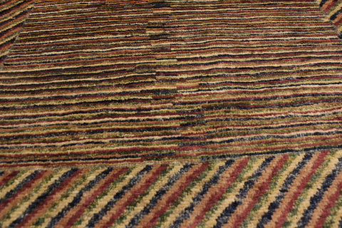 handmade Modern Gabbeh Blue Green Hand Knotted RECTANGLE 100% WOOL area rug 3' x 5'