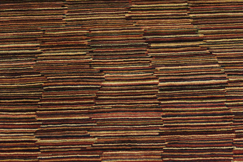 handmade Modern Gabbeh Blue Red Hand Knotted RECTANGLE 100% WOOL area rug 3' x 5'