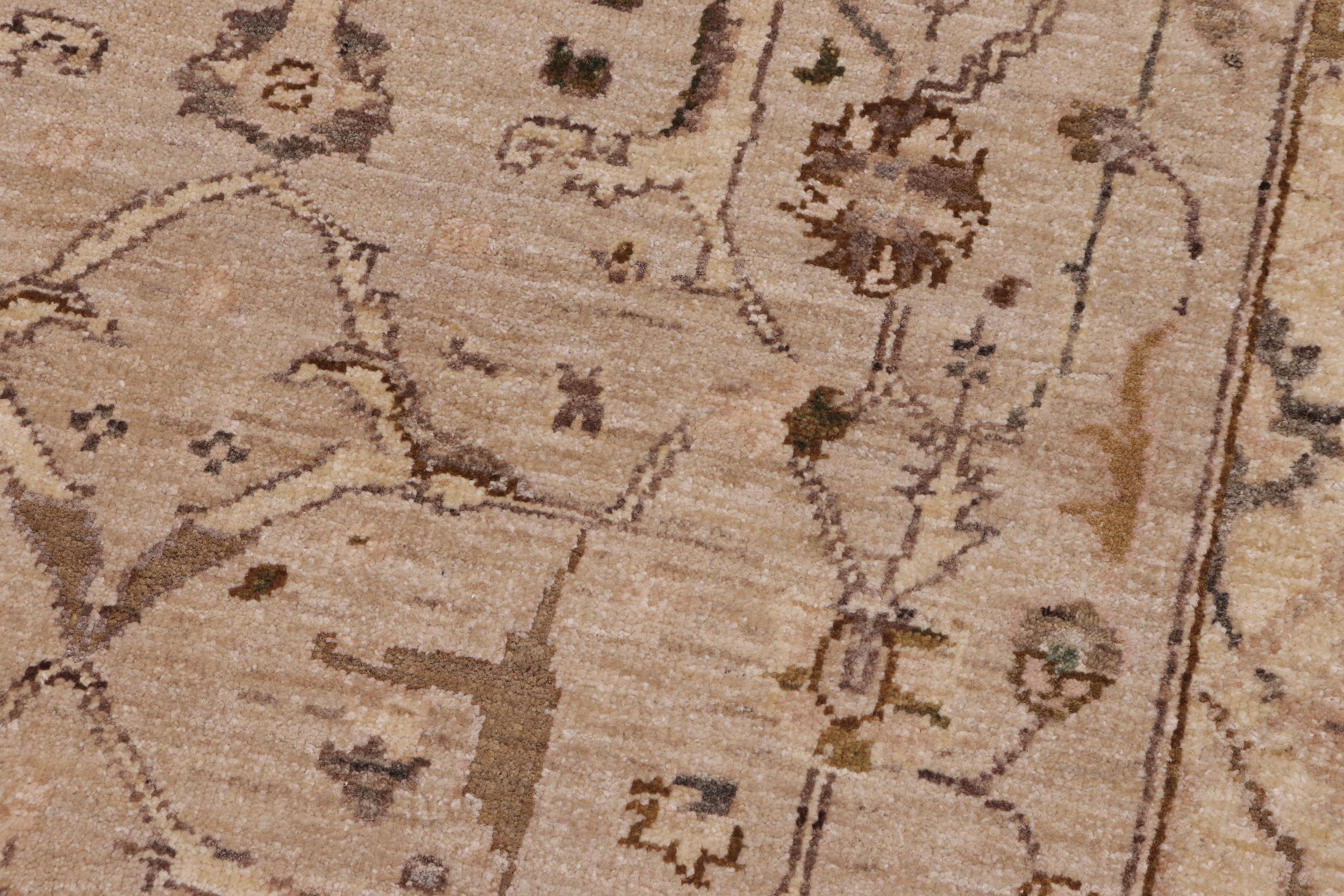 handmade Traditional Kafkaz Lt. Tan Gold Hand Knotted RECTANGLE 100% WOOL area rug 3x5