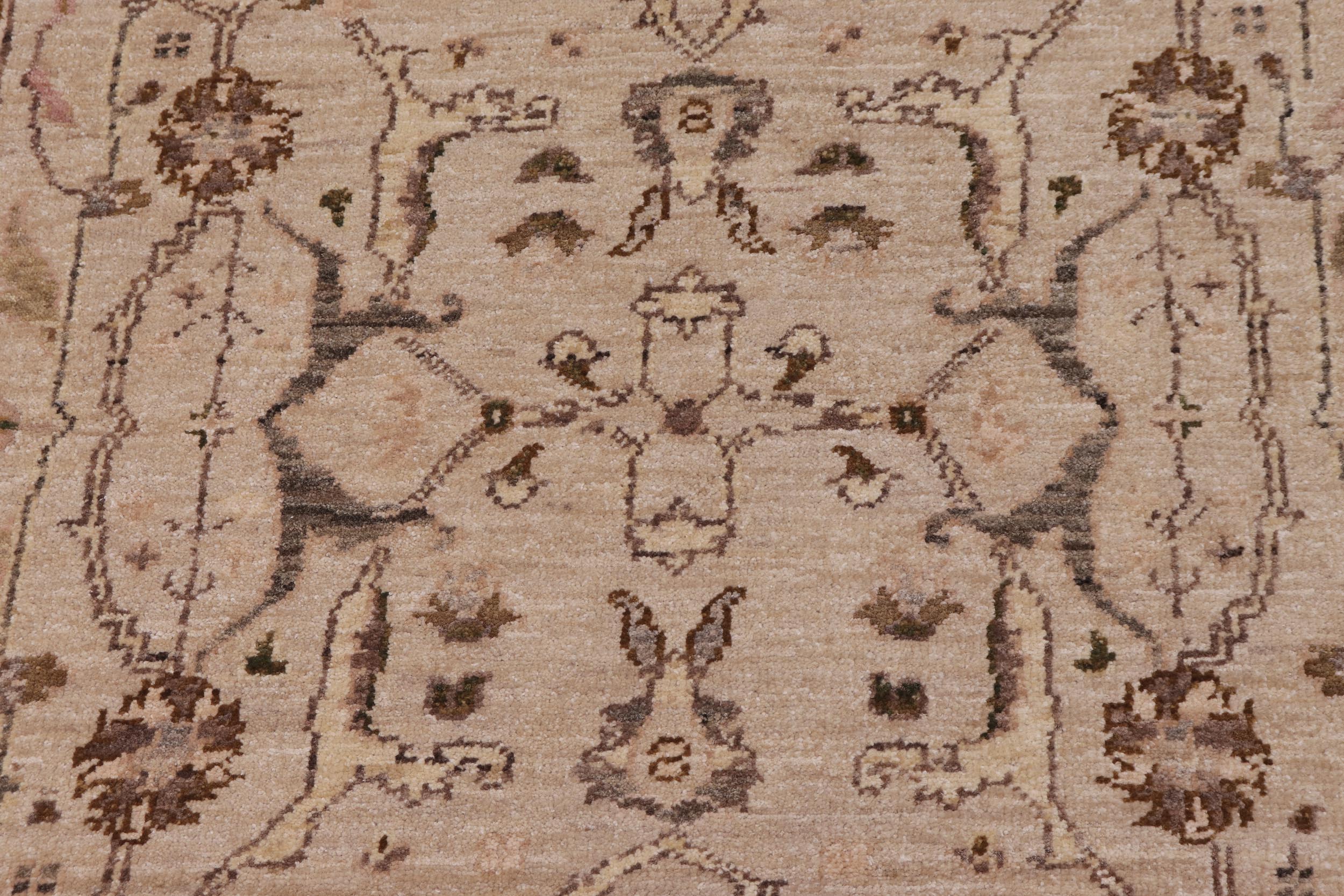 handmade Traditional Kafkaz Lt. Tan Gold Hand Knotted RECTANGLE 100% WOOL area rug 3x5