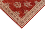 handmade Transitional Kafkaz Red Tan Hand Knotted RECTANGLE 100% WOOL area rug 3 x 5