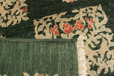 handmade Modern Drake Green Rust Hand Knotted RECTANGLE 100% WOOL area rug 3' x 5'