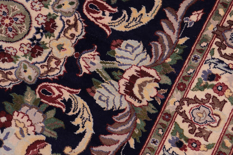 handmade Traditional Anarlaki Blue Beige Hand Knotted RECTANGLE 100% WOOL area rug 3x5