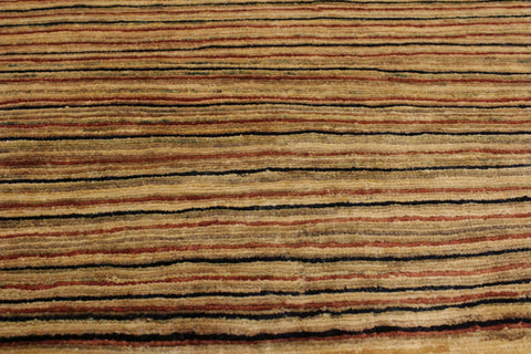 handmade Modern Gabbeh Beige Rust Hand Knotted RECTANGLE 100% WOOL area rug 3' x 5'
