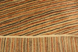 handmade Modern Gabbeh Beige Rust Hand Knotted RECTANGLE 100% WOOL area rug 3  x 5 