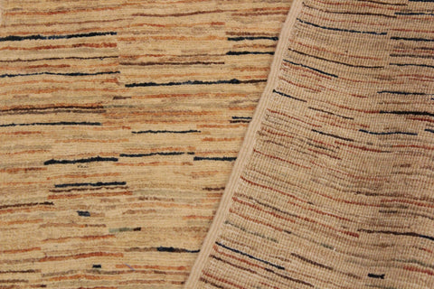 handmade Modern Gabbeh Beige Orange Hand Knotted RECTANGLE 100% WOOL area rug 3' x 4'