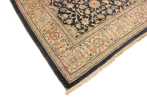 handmade Traditional Kafkaz Charcoal Tan Hand Knotted RECTANGLE 100% WOOL area rug 3x5