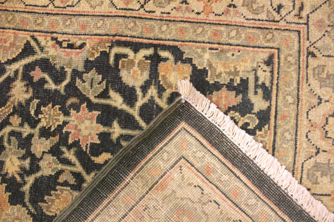 handmade Traditional Kafkaz Charcoal Tan Hand Knotted RECTANGLE 100% WOOL area rug 3x5