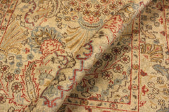 handmade Traditional Design Tan Beige Hand Knotted RECTANGLE 100% WOOL area rug 3'X5'