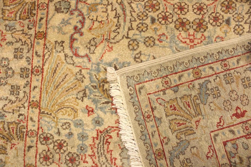 handmade Traditional Design Tan Beige Hand Knotted RECTANGLE 100% WOOL area rug 3'X5'