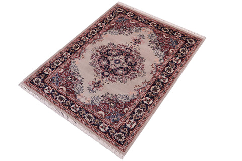 handmade Traditional B/2 Gray Blue Hand Knotted RECTANGLE 100% WOOL area rug 2x3