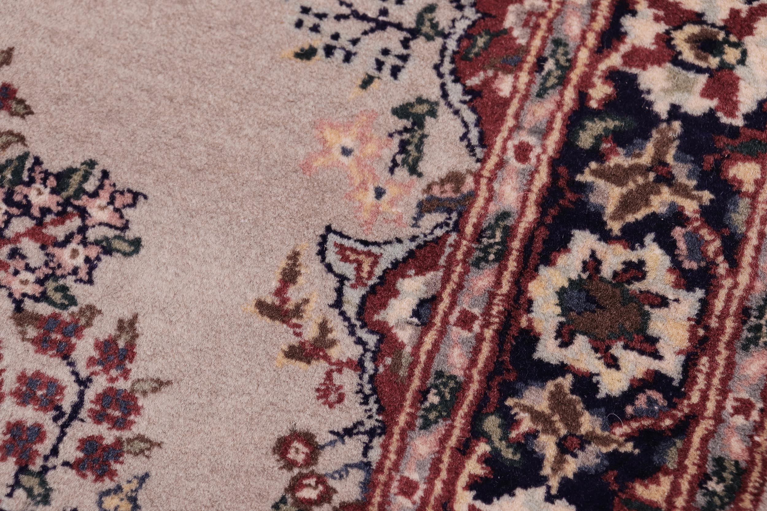 handmade Traditional B/2 Gray Blue Hand Knotted RECTANGLE 100% WOOL area rug 2x3