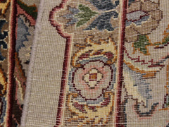 handmade Traditional Marry Gold Taupe Green Hand Knotted RECTANGLE 100% WOOL area rug 4x6