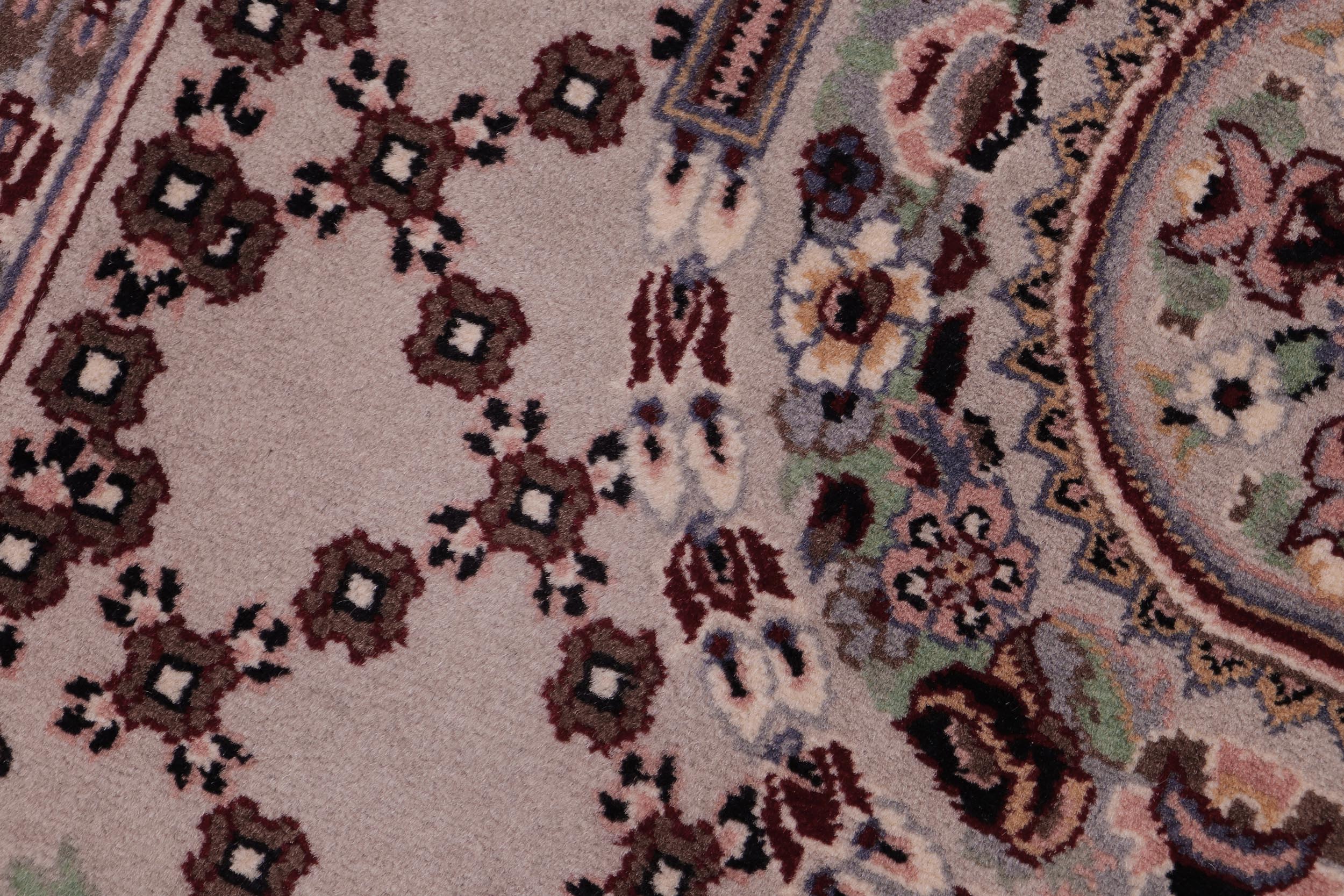 handmade Traditional Golden Gray Gray Hand Knotted RECTANGLE 100% WOOL area rug 2x3