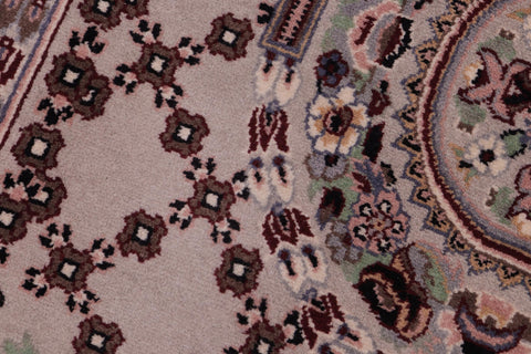 handmade Traditional Golden Gray Gray Hand Knotted RECTANGLE 100% WOOL area rug 2x3