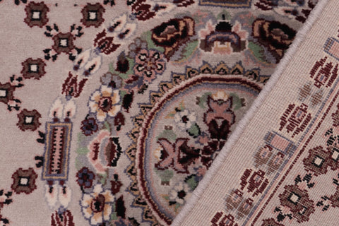 handmade Traditional Golden Gray Gray Hand Knotted RECTANGLE 100% WOOL area rug 2x3