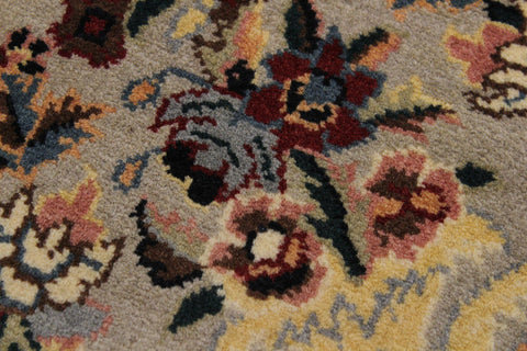 handmade Traditional B/2 Taupe Yellow Hand Knotted RECTANGLE 100% WOOL area rug 2x3