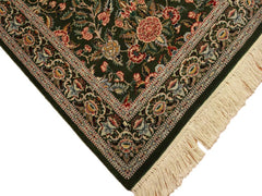 handmade Traditional Gasvin Green Pink Hand Knotted RECTANGLE 100% WOOL area rug 2x4