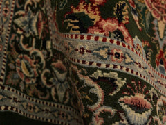 handmade Traditional Gasvin Green Pink Hand Knotted RECTANGLE 100% WOOL area rug 2x4