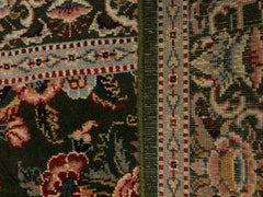 handmade Traditional Gasvin Green Pink Hand Knotted RECTANGLE 100% WOOL area rug 2x4