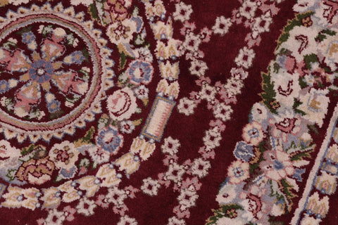 handmade Traditional Golden Red Red Hand Knotted RECTANGLE 100% WOOL area rug 3x5