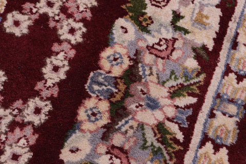 handmade Traditional Golden Red Red Hand Knotted RECTANGLE 100% WOOL area rug 3x5