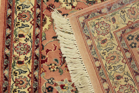 handmade Traditional Abasi Afsha Pink Beige Hand Knotted RECTANGLE 100% WOOL area rug 2x4