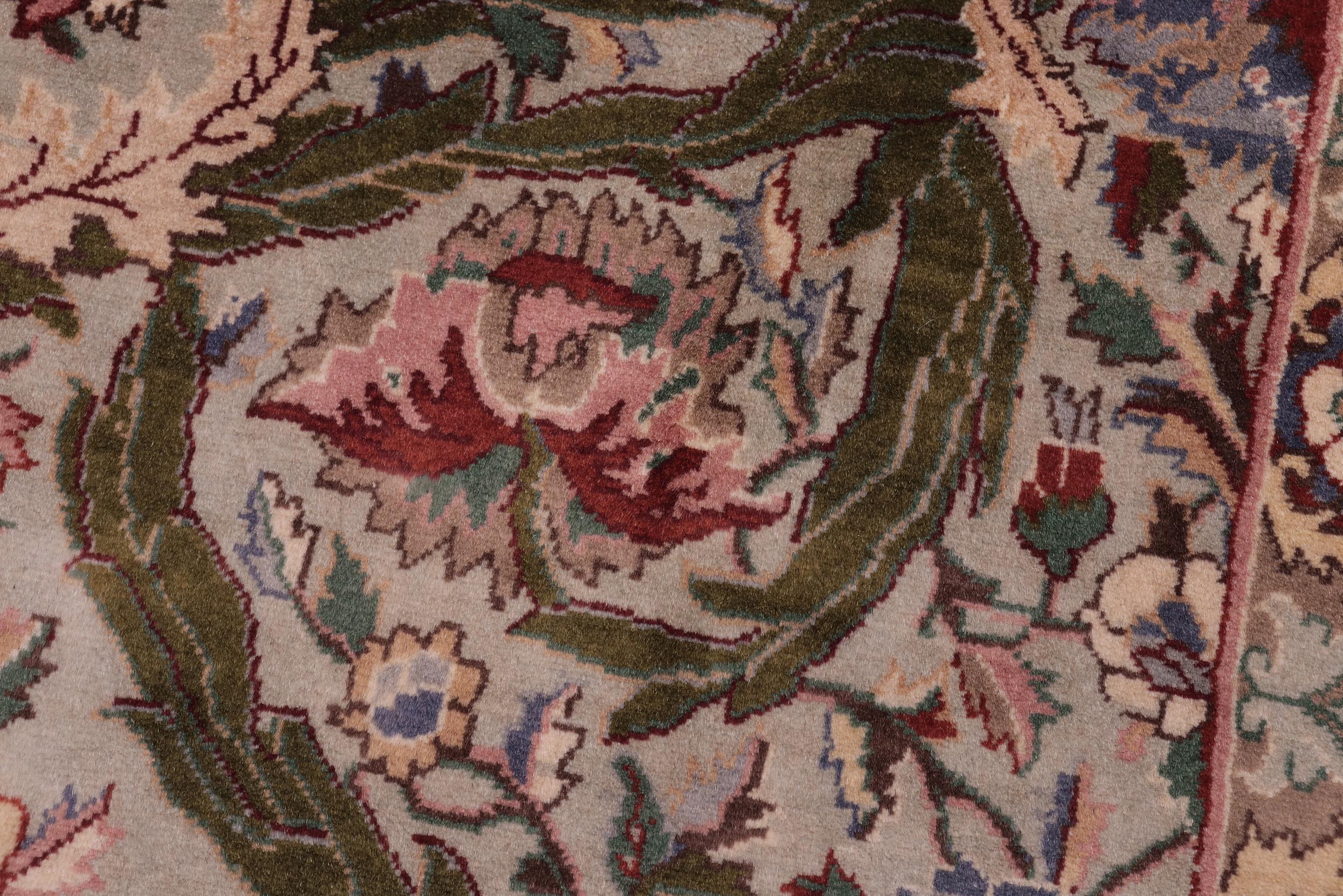 handmade Transitional Marry Gold Lt. Green Lt. Green Hand Knotted RECTANGLE 100% WOOL area rug 2x4