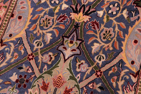 handmade Transitional Mujahid Blue Red Hand Knotted RECTANGLE 100% WOOL area rug 3x4