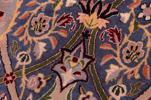 handmade Transitional Mujahid Blue Red Hand Knotted RECTANGLE 100% WOOL area rug 3x4