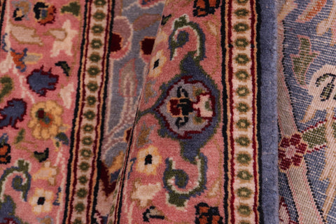 handmade Transitional Mujahid Blue Red Hand Knotted RECTANGLE 100% WOOL area rug 3x4