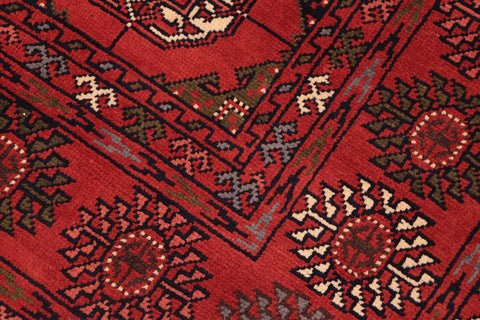 handmade Geometric Kargahi Rust Beige Hand Knotted RECTANGLE 100% WOOL area rug 7x10