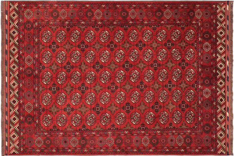 handmade Geometric Kargahi Rust Beige Hand Knotted RECTANGLE 100% WOOL area rug 7x10