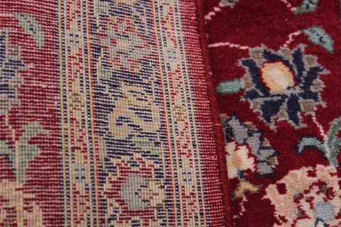 handmade Traditional Abasi Afsha Red Blue Hand Knotted RECTANGLE 100% WOOL area rug 2x3