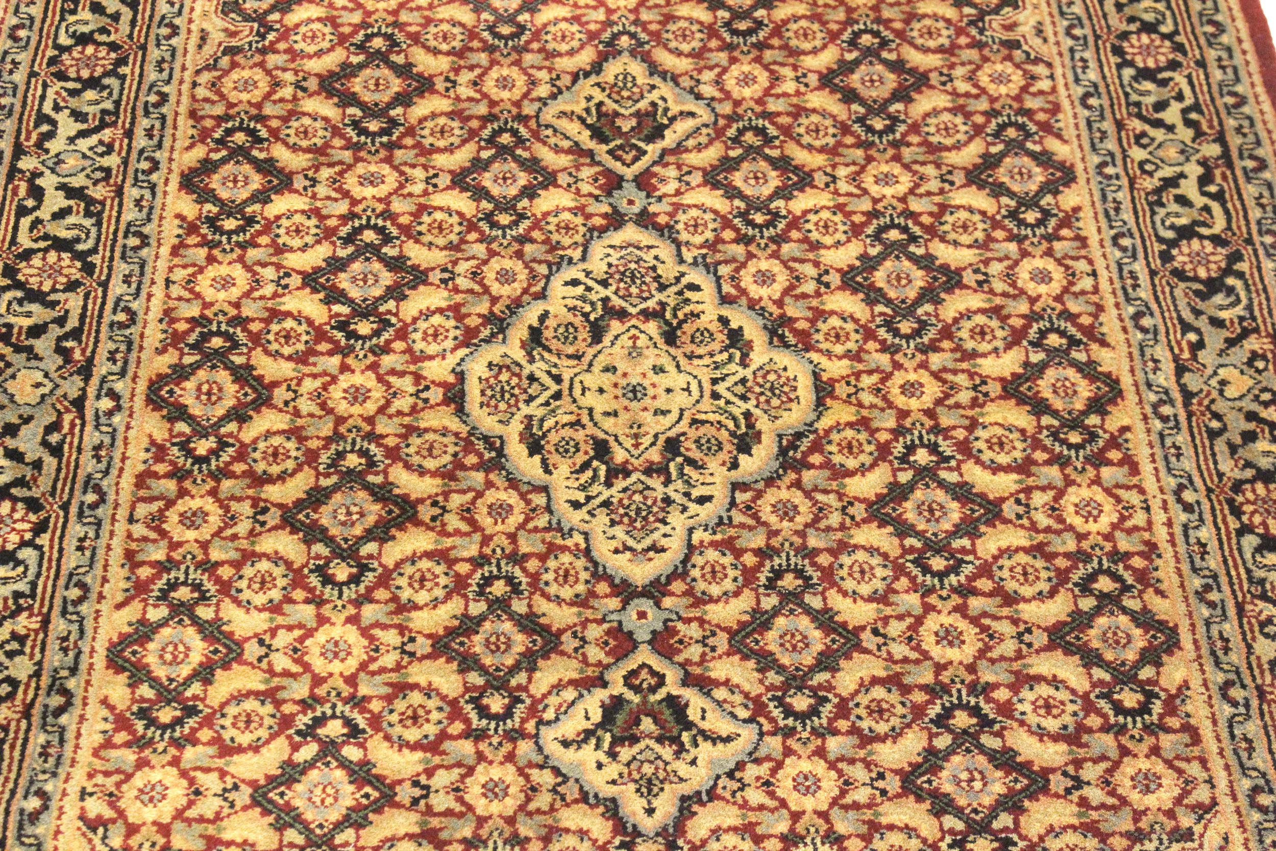 handmade Traditional Kafkaz Red Blue Hand Knotted RECTANGLE 100% WOOL area rug 4' x 6'