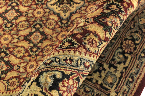 handmade Traditional Kafkaz Red Blue Hand Knotted RECTANGLE 100% WOOL area rug 4' x 6'