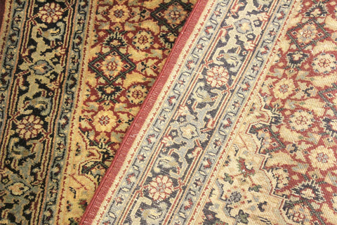 handmade Traditional Kafkaz Red Blue Hand Knotted RECTANGLE 100% WOOL area rug 4' x 6'