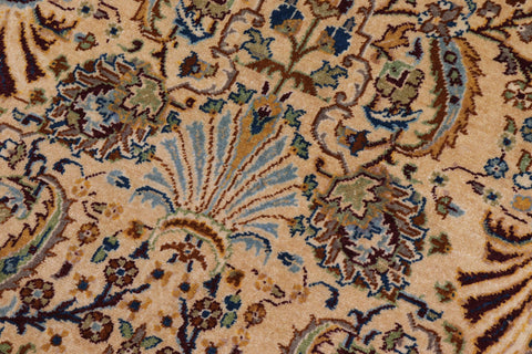 handmade Traditional Design Tan Red Hand Knotted RECTANGLE 100% WOOL area rug 3' x 5'