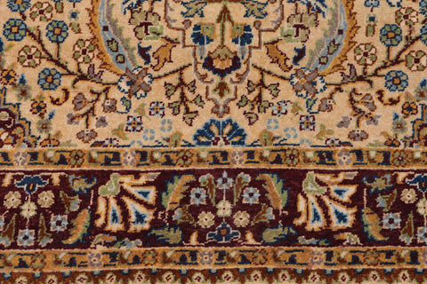 handmade Traditional Design Tan Red Hand Knotted RECTANGLE 100% WOOL area rug 3' x 5'