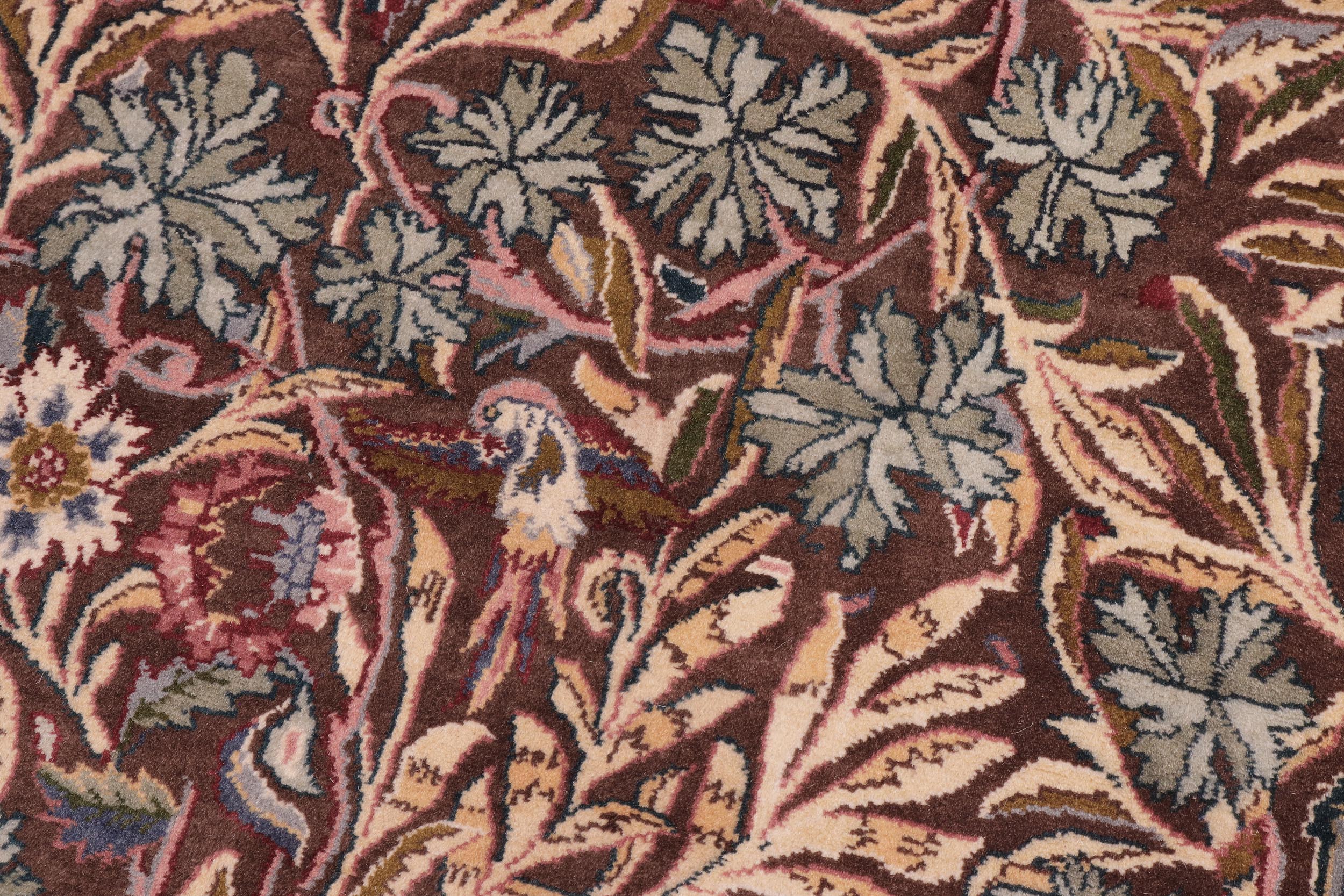 handmade Traditional Imran Brown Gray Hand Knotted ROUND 100% WOOL area rug 8' x 8'